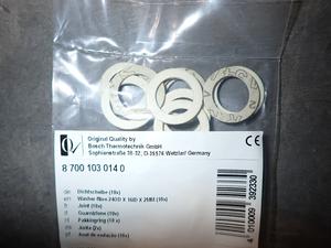 8-700-103-014-0 BOSCH WASHER-FIBRE 24OD X 16ID X 2MM (10X) TOP