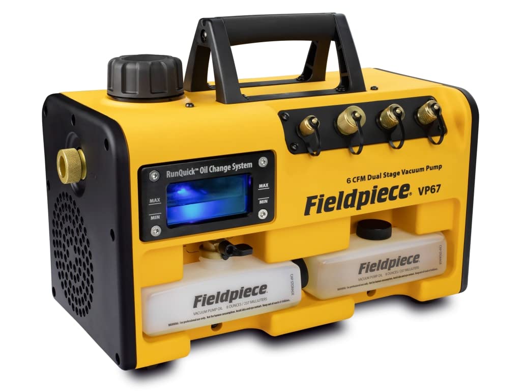 VP67 FIELDPIECE RUNQUICK 6CFM VACUUM PUMP