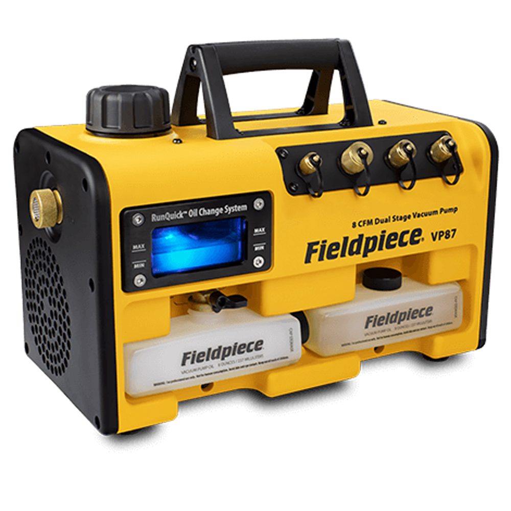 VP87 FIELDPIECE RUNQUICK 8CFM VACUUM PUMP