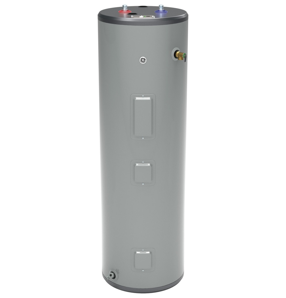 GE40T08BAM GE WATER HEATER, 40 GALLON, TALL T-STAT ELECTRIC 8YR WARR