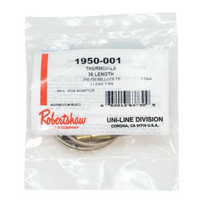 1950-001 THERMOPILE (10) 36", 2-WIRE ADAPTER W/ SLEEVE