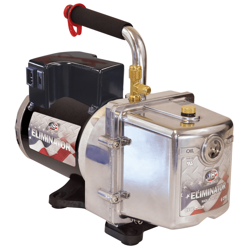 DV-6E-250SP JB ELIMINATOR 115/230V, 6 CFM SPARK PROOF VACUUM PUMP, DUAL VOLTAGE, USE WITH A2L REFRIGERANTS