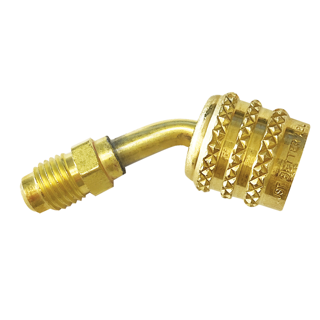 QC-A2L-LH45 JB 1/4" FE SAE FLARE LEFT-HANDED X MALE FLARE 45