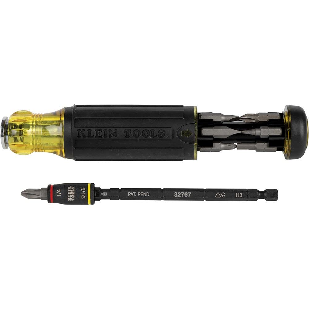 32304 KLEIN 14-IN-1 HVAC ADJUSTABLE-LENGTH IMPACT SCREWDRIVER WITH FLIP SOCKET