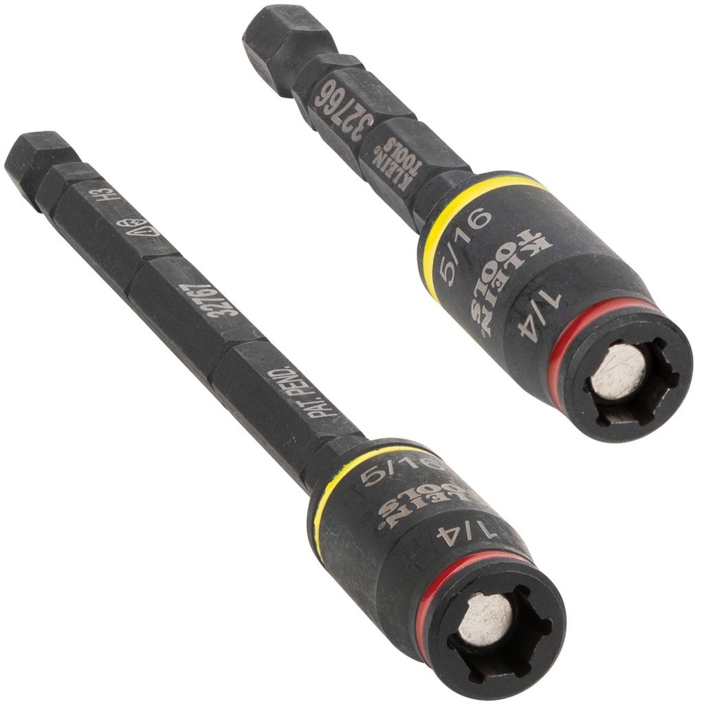 32768 KLEIN 3-IN-1 IMPACT FLIP SOCKET SET, 1/4-INCH, 5/16-INCH, 2-PIECE