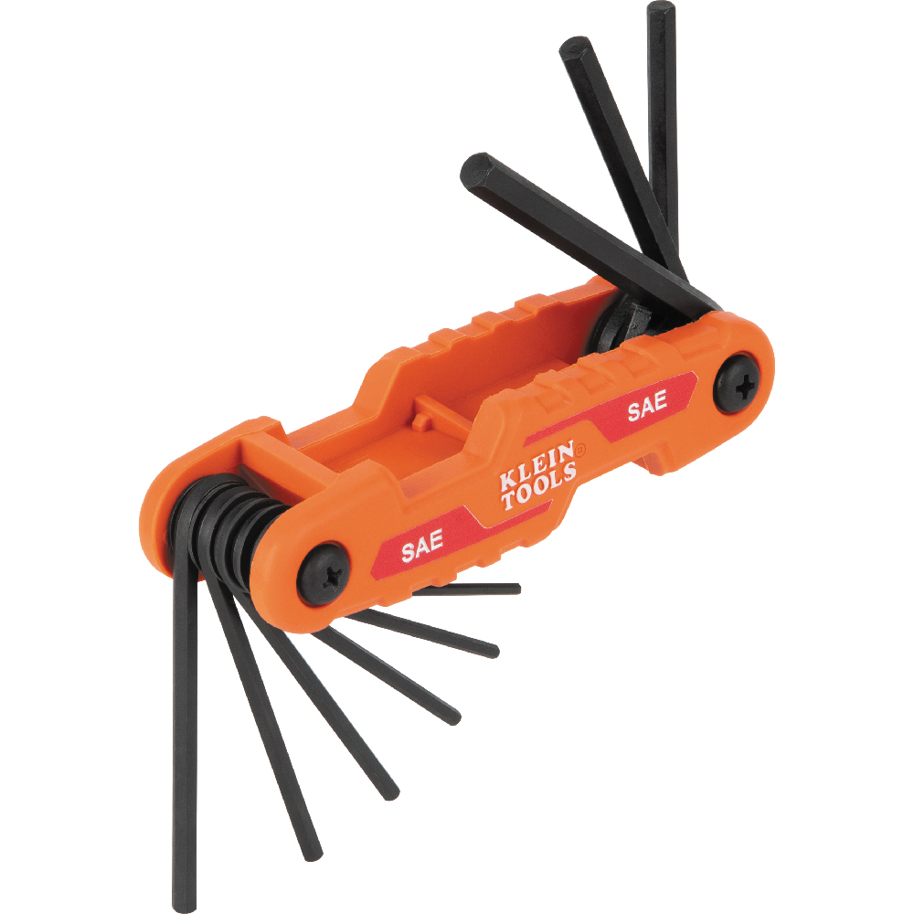 70540 9 KEY FOLDING HEX KEY SET, 5/64", 3/32", 7/64", 1/8", 9/64", 5/32", 3/16", 7/32", 1/4"
