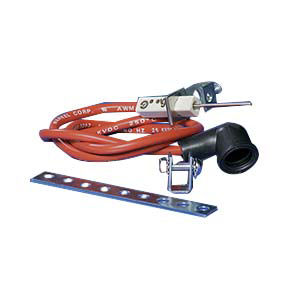 760-56 ELECTRODE WITH UNIVERSAL MOUNTING BRACKET (FOR BURNERS WITH .156" TO .312" DIAMETER SENSORS), 1/4" FEMALE SPADE TERMINATION, 24" LEAD LENGTH, RIGHT ANGLE BOOT SUPPLIED