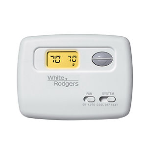 1F78-144 70 SERIES ECONOMY SINGLE STAGE (1H/1C) NON-PROGRAMMABLE DIGITAL THERMOSTAT, BACKLIT DISPLAY, 24 VOLTS OR MILLIVOLT, SYSTEM