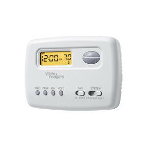 1F78-151 70 SERIES ECONOMY SINGLE STAGE (1H/1C) 5+2 DAY PROGRAMMABLE DIGITAL THERMOSTAT, BACKLIT DISPLAY, 24 VOLTS OR MILLIVOLT, SYSTEM SWITCH-HEAT, OFF, COOL, FAN