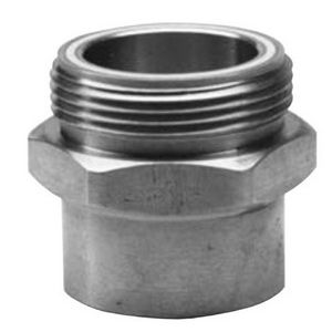 BA11X14A BRASS STRAIGHT ADAP W/TEFLON SEAL 1-3/8 IDS X 1-3/4-12 MALE ROTALOCK