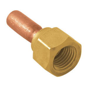 A32701 3/8SAE X 3/8OD PKG/4 SWIVEL FE FLARE X SOLDER ADAPTER (CLAMSHELL)