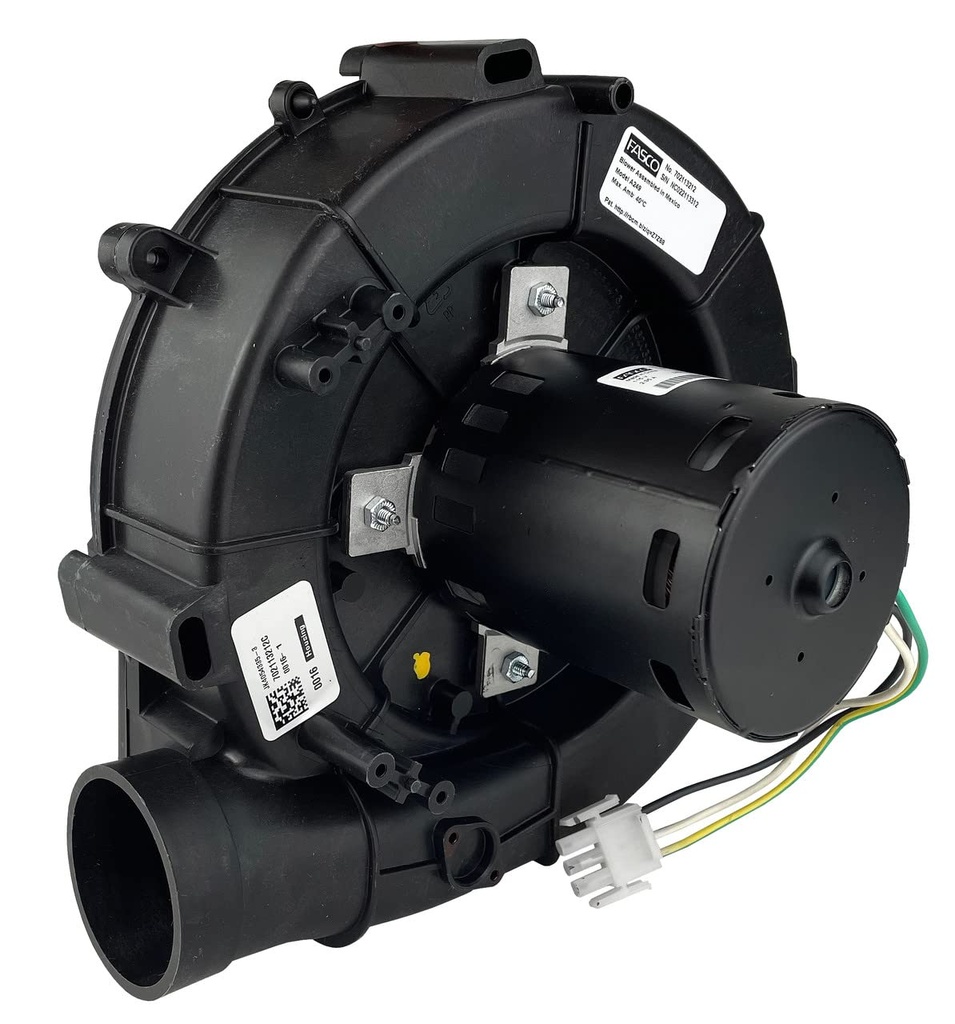 A249 FASCO DRAFT INDUCER BLOWER 115V, CCWSE, 3400RPM, 2.35A, BALL, 90+, REPLACES LENNOX