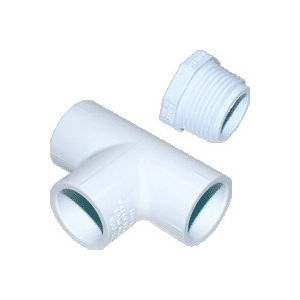 0348 3/4" SCH 40 PVC CLEAN OUT TEE WITH PLUG (25)