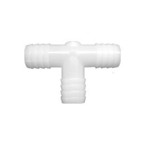 0600 TEE, 1/2 X 1/2 X 1/2 BARB, (4/PKG)