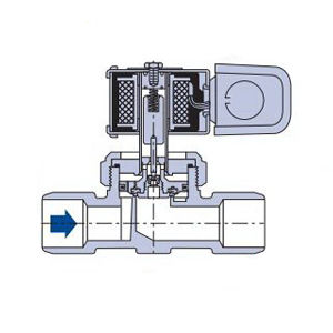 3610-00 B25P2 1" FPT SOLENOID VALVE LESS COIL