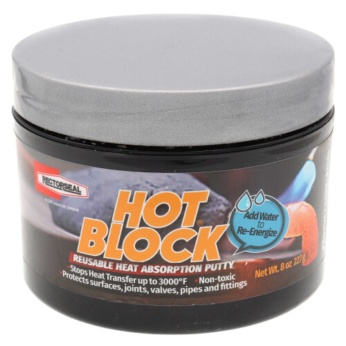 83562 COOL BRAZE REUSABLE HEAT ABSORBING PUTTY 8OZ.(6)