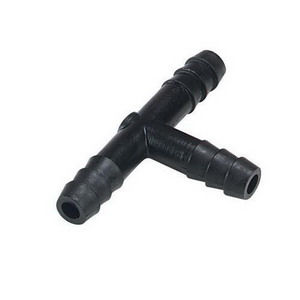 A-342 PLASTIC TEE ASSEMBLY FOR 3/16" ID RUBBER OR 1/4" PLASTIC TUBING