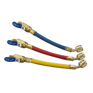 25980 3-PAK,RYB FLEX FLOW ADAPTOR FOR CHARGING HOSES W/BALLVALVE