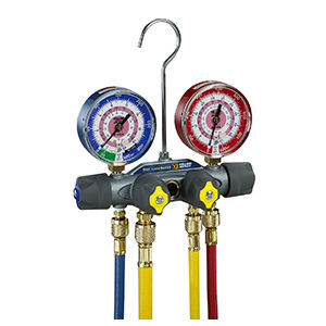 49963 MANIFOLD, 4-VALVE, TITAN, R-410A/404A/22, NO HOSES, 1% ACCURACY