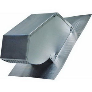 109R 4" ALUMINUM ROOF CAP WITH DAMPER AND SCREEN