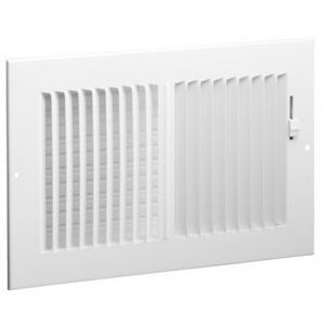 68212X4 SIDEWALL OR CEILING REGISTER 12X4 2-WAY (WHITE) (20)