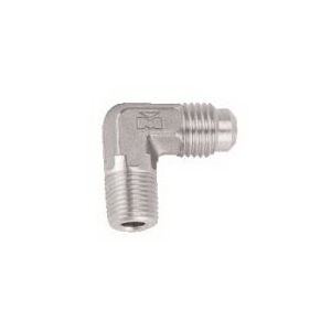 E1-4B 1/4 x 1/4 BRASS FITTING, FLARE X MALE PIPE ELL (10) PKG, 14X14HUL A04890 04890