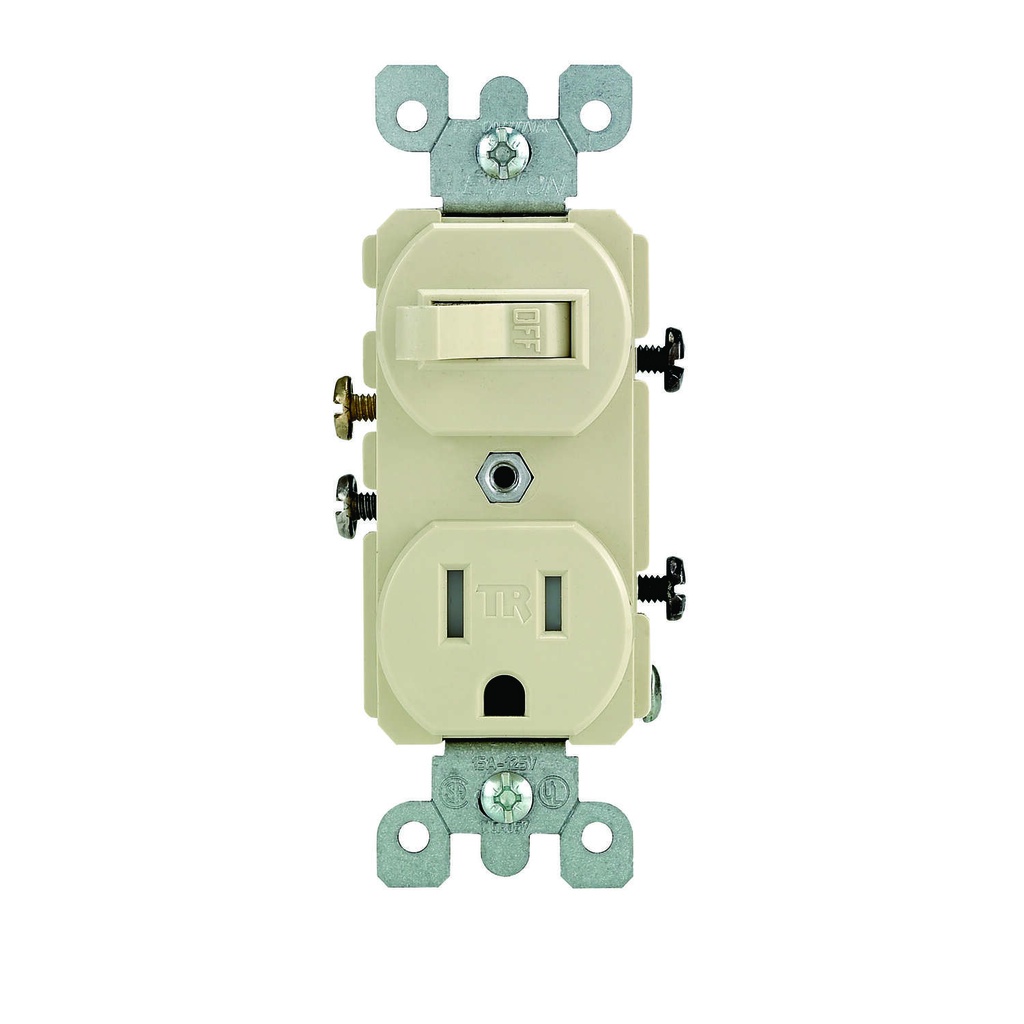 84799 SWITCH/RECPT COMBO IVORY