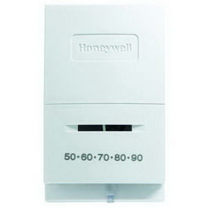 T822K1018 20-30VAC,1 STAGE,MECHANICAL STAT HEAT ONLY,VERTICAL MOUNT, SPST SWITCH, SNAP ACTION,RANGE 45F-95F