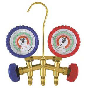 M2-8-410A MANIFOLD, 2-VALVE, BRASS, R-22/404A/410A, NO HOSES