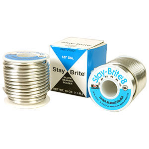 56619 SILVABRITE SOLDER 1/8" X 1 LB SPOOL (25) 4% SILVER