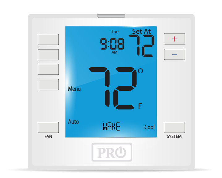 T755 PRO1 DIGITAL THERMOSTAT 3H/2C NON OR PROGRAMMABLE 7 DAY OR 5/1/1 BATTERY OR HARDWIRED