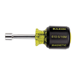 610-5/16M KLEIN 5/16" STUBBY RUBBER GRIP NUT DRIVER