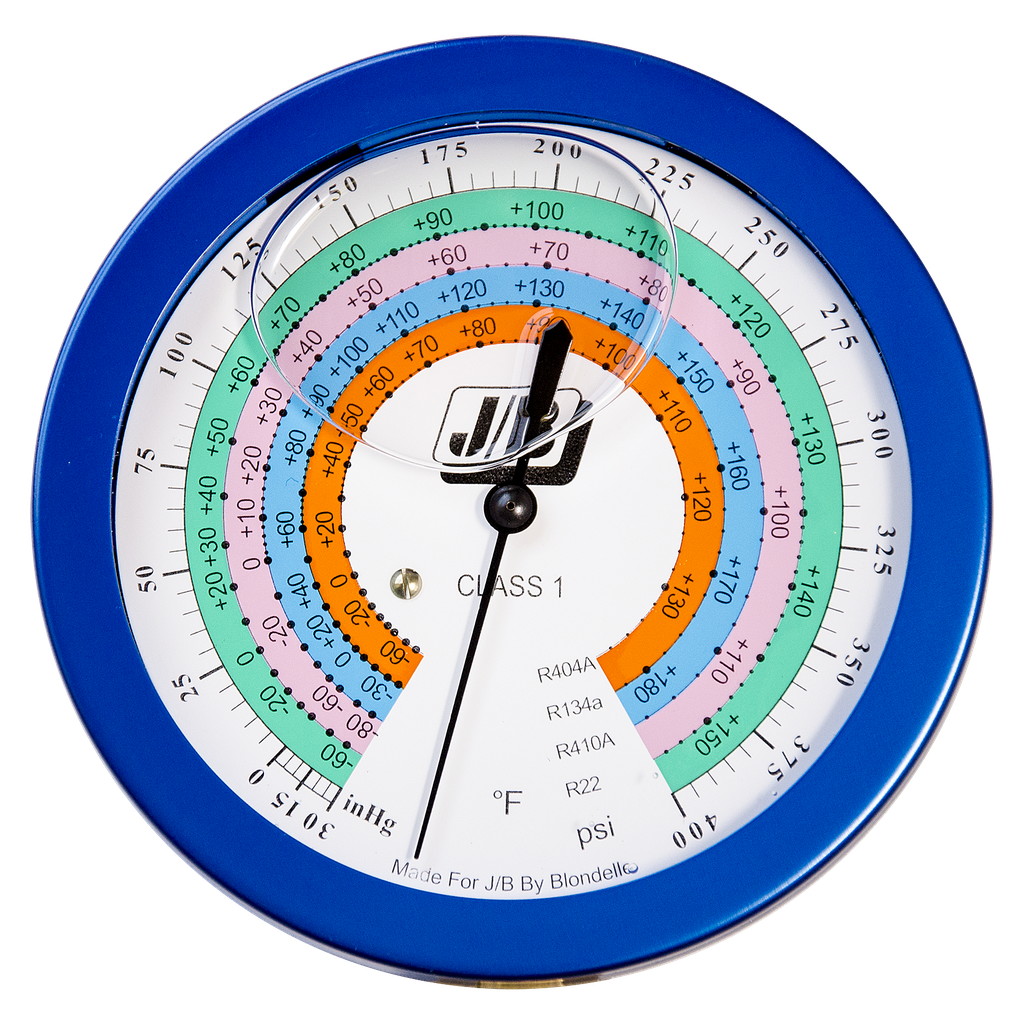 M2-860 3-1/8" LIQUID FILLED COMPOUND GAUGE R22 R134A R404A R410A