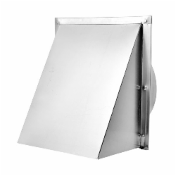 587 10" ALUMINUM WALL CAP W/DAMPER