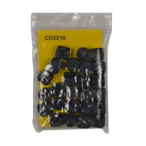 CD2210 1/4" PLASTIC SERVICE PORT CAPS (PACK OF 25)