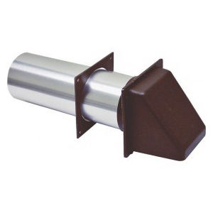 222B 3" HOOD W/TAIL PIECE (BROWN)(12)