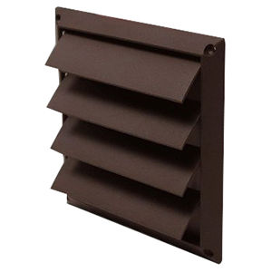 361BS 6" BROWN LOUVER VENT (12)
