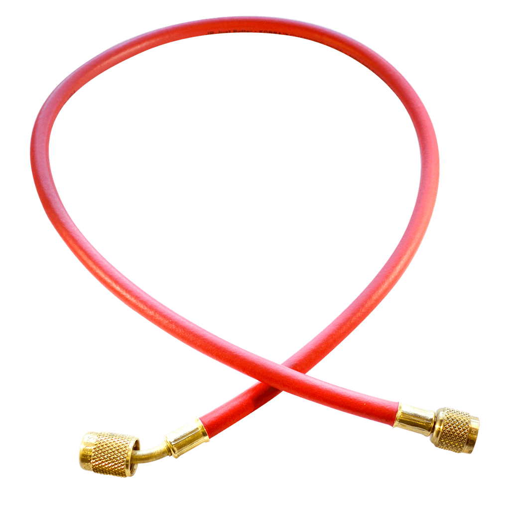 CLS-36R HOSE 1/4" X 36" RED ENVIRO-SAFE CHARGING HOSE W/ SECURE SEAL FITTING