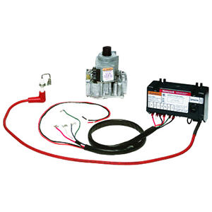 Y8610U4001 VR8204A 2142 COMBINATION GAS CONTROL 1/2 IN X 1/2 IN STRAIGHT THRU REF 3.5 IN WC REGULATOR, S8610U 3009 INTERMITTENT PILOT GAS BURNER CONTROL, 393044 CABLE - HARNESS ASSEMBLY, 394800-30 IGNITION CABL