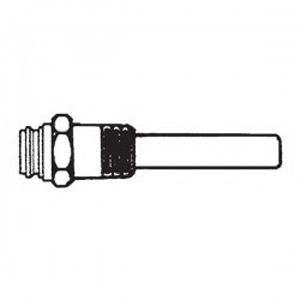 F89-0211 IMMERSION WELL USED WITH ALL HYDRONIC CONTROLS WITH BULB SIZE 3-1/2 X 3/8 . 1/2 NPT, STANDARD SHANK.