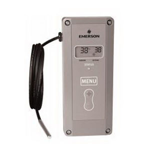 16E09-101 ELECTRONIC TEMPERATURE CONTROL FOR REFRIGERATION OR HEATING APPLICATIONS. ALARM OUTPUT WITH SELECTABLE DELAY INCLUDES 7.5' TEMPERATURE SENSOR