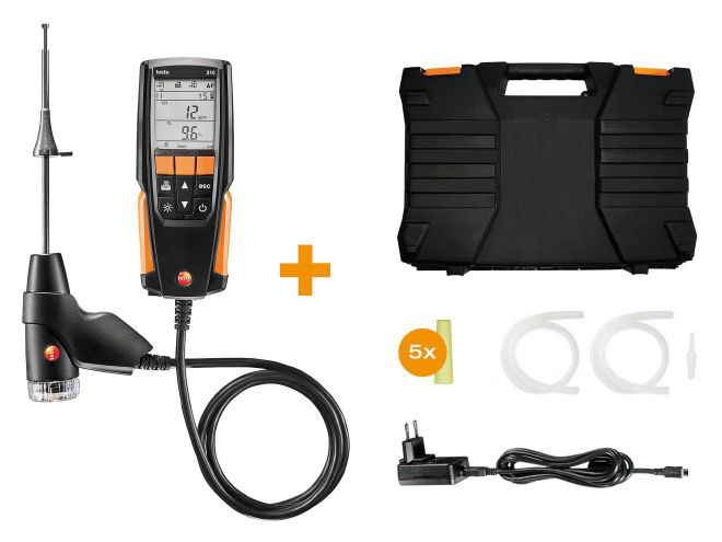 05633110 COMBUSTION ANALYZER TESTO 310 W/ PRINTER