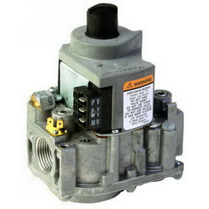 VR8345M4302 RESIDEO GAS VALVE, UNIVERSAL ELECTRONIC IGNITION COMBINATION, 3/4" X 3/4", 3.5" WATER COLUMN, SINGLE STAGE, NATURAL GAS, STANDARD OPENING, 240000 BTU AN HOUR @ 1" PRESSURE DROP, 1/2 PSI PRESSURE RATING, 1/8" NPT PRESSURE TAPPING WITH PLUG, 24VAC, 1/4" QUICK CONNECT MALE TERMINALS, INCLUDES NATURAL TO LP CONVERSION KIT AND TWO 3/4" X 1/2" REDUCER BUSHING