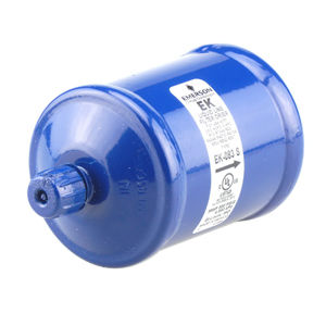 EK 083S ALCO EK PREMIUM COMPACTED BEAD LIQUID LINE FILTER DRIER WITH 20 MICRON OUTLET PAD FOR MAXIMUM FILTRATION, 8 CU. IN. 3/8" ODF, UNIVERSAL REPLACEMENT FOR CFC HCFC AND HFC REFRIGERANTS INCLUDING R-12, R-134A, R-22, R-404A, R-407C, R-410A, R-500, R-502, AND R-507, SIZE (CUBIC INCHES) 8, CONNECTION SIZE AND TYPE (3/8" X 3/8" ODF), ACCESS TYPE, NONE