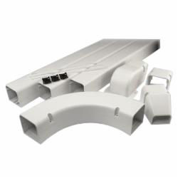 230-IKC4 4" SPEEDICHANNEL INSTALLATION KIT(4 INCLUDES ONE EACH OF COUPLING, WALL PENETRATION, LONG RADIUS FLAT ELBOW, PACK OF 10 SPEEDICLIPS/TIES AND 3 PCS OF 48" CHANNEL