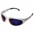 SW128 SAFETY GLASSES DAKURA-SILVER/BLUE MIRROR LEN S