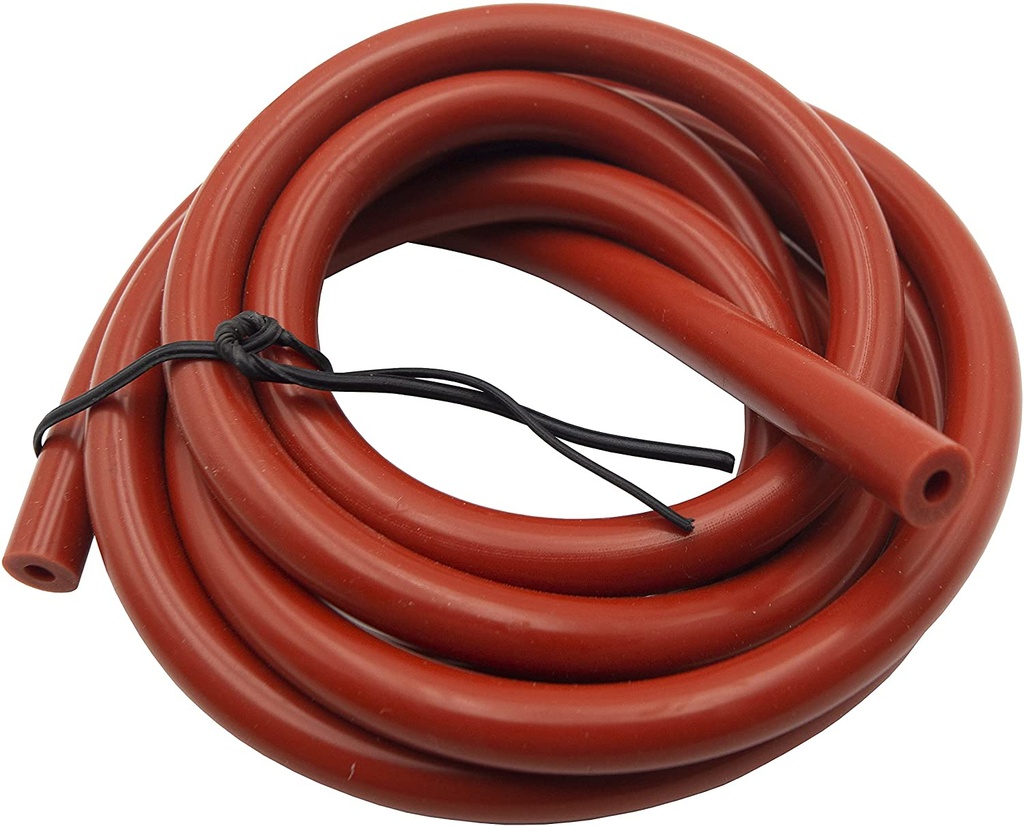SSRT145 1/4" ID 5FT RED HIGH TEMP SILICONE RUBBER TUBING