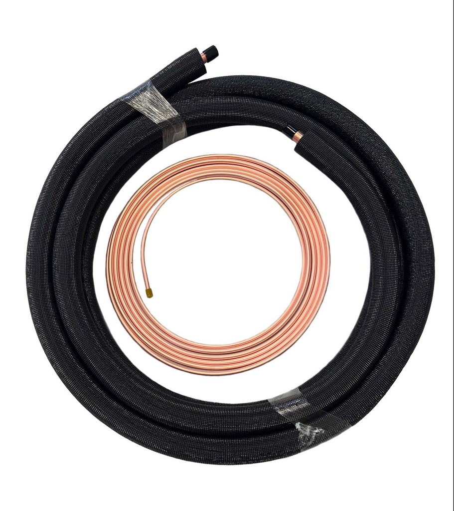 38X78X12-50EZ LINE SET 3/8 X 7/8 50FT WITH 1/2" INSULATION PLAIN END TUBING (5)
