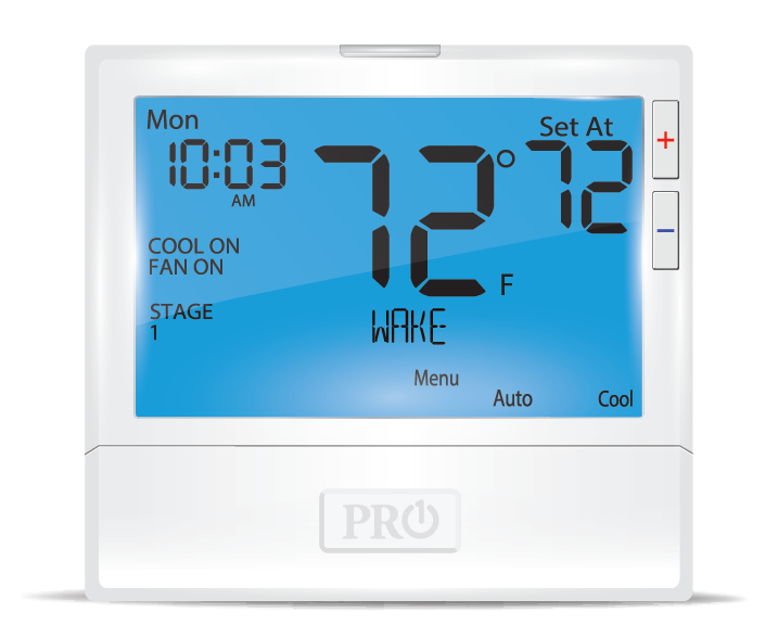T855 PRO-1 800 SERIES THERMOSTAT, 3H/2C NON-PROGRAMMABLE