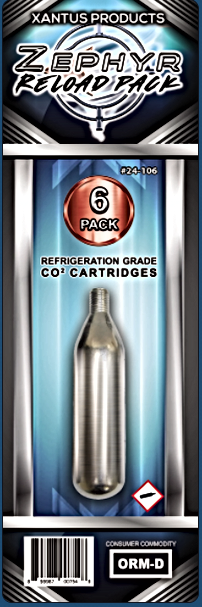 24-106 6 PACK CO2 CARTRIGES